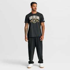 New Orleans Saints Rewind Front and Back Hit Essential T-Shirt Black