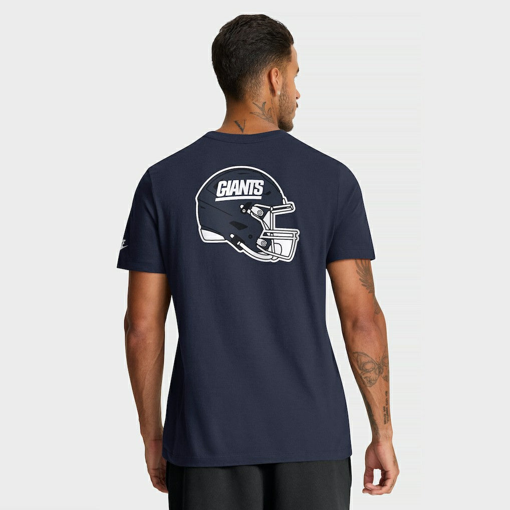New York Giants Rewind Front and Back Hit Essential T-Shirt Navy