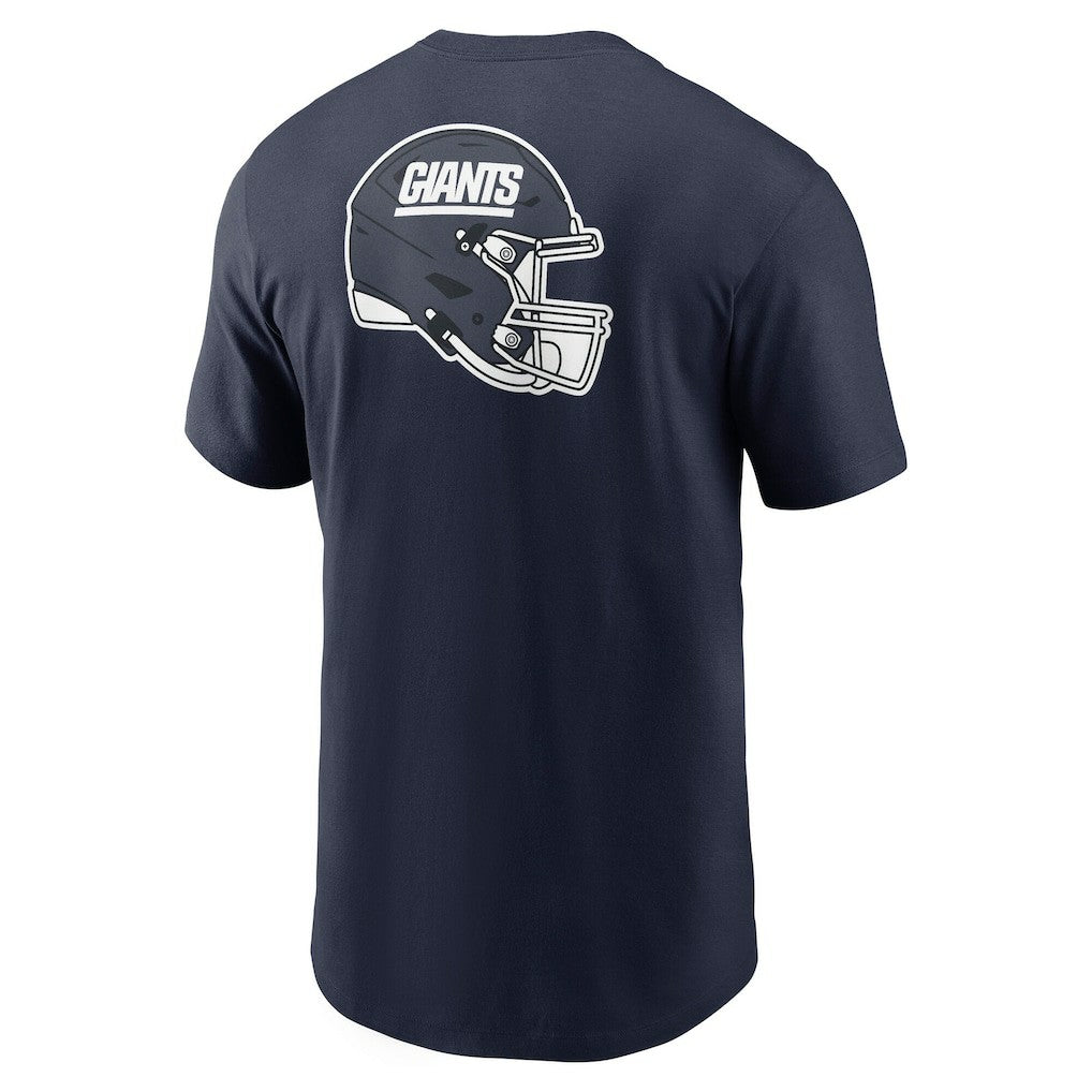 New York Giants Rewind Front and Back Hit Essential T-Shirt Navy