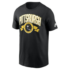 Pittsburgh Steelers Rewind Front and Back Hit Essential T-Shirt Black