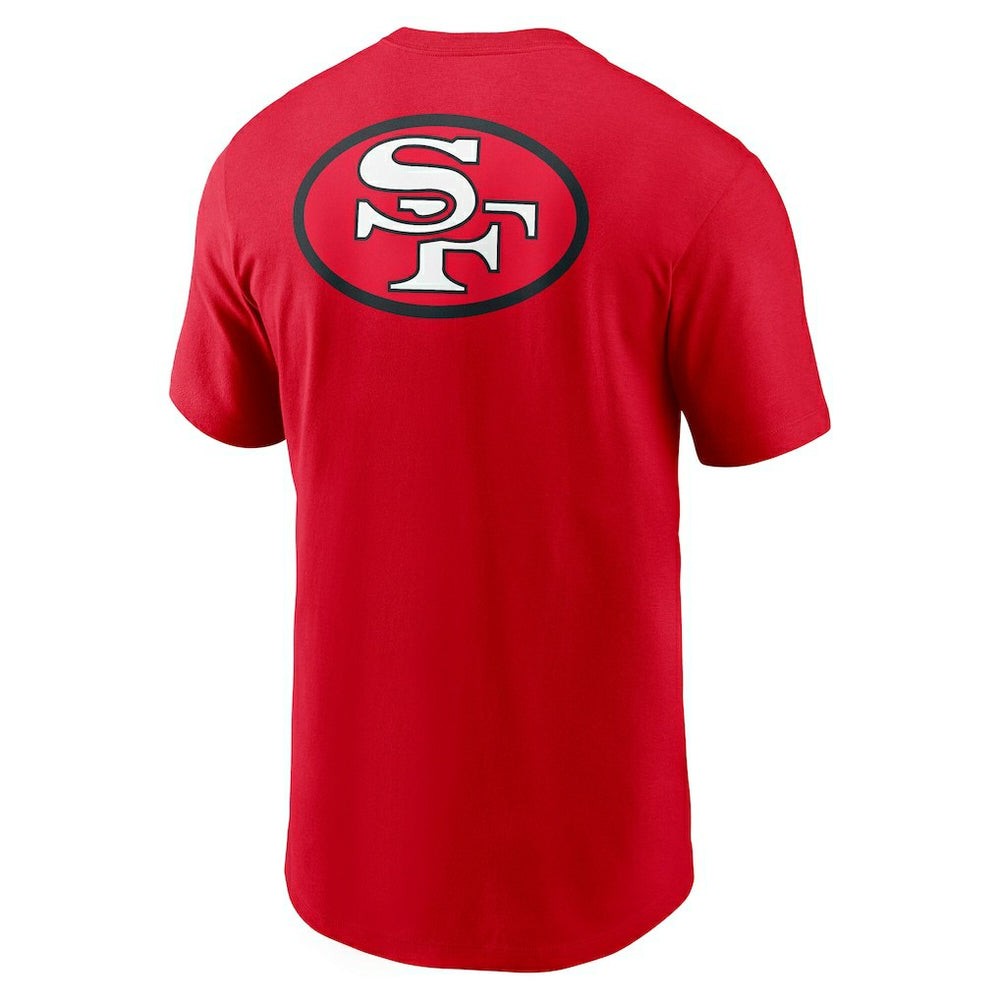 San Francisco 49ers Rewind Front and Back Hit Essential T-Shirt Scarlet