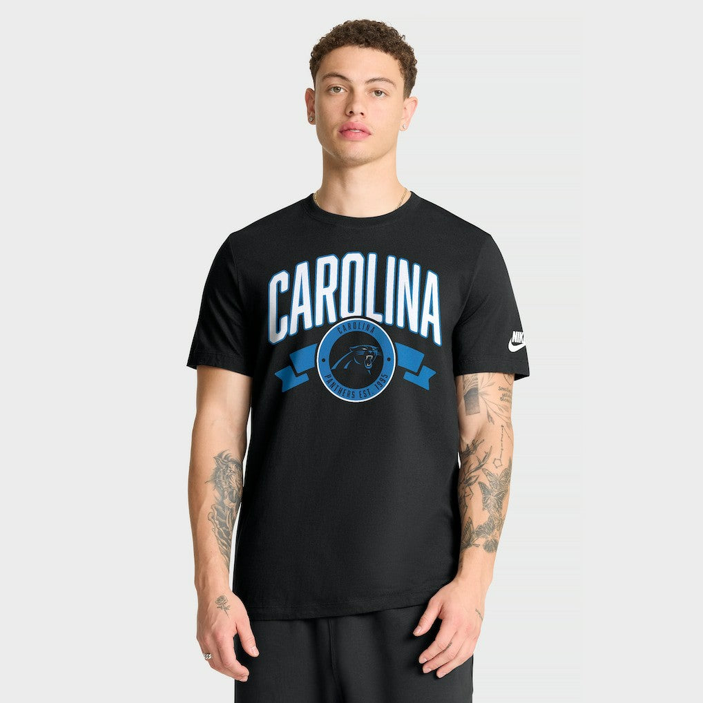 Carolina Panthers Rewind Front and Back Hit Essential T-Shirt Black