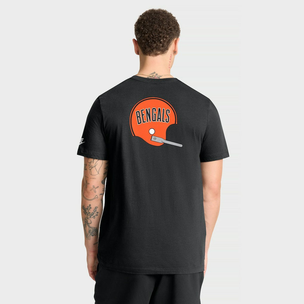 Cincinnati Bengals Rewind Front and Back Hit Essential T-Shirt Black