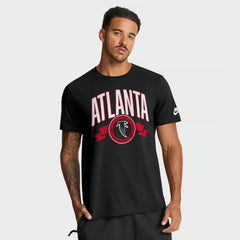 Atlanta Falcons Rewind Front and Back Hit Essential T-Shirt Black