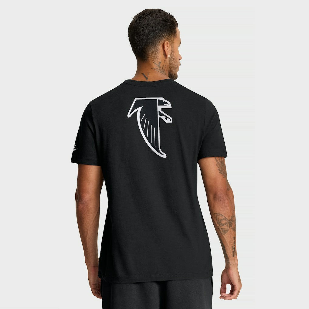 Atlanta Falcons Rewind Front and Back Hit Essential T-Shirt Black