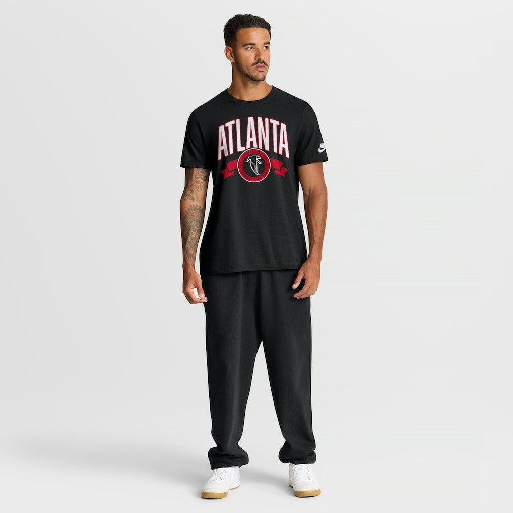 Atlanta Falcons Rewind Front and Back Hit Essential T-Shirt Black