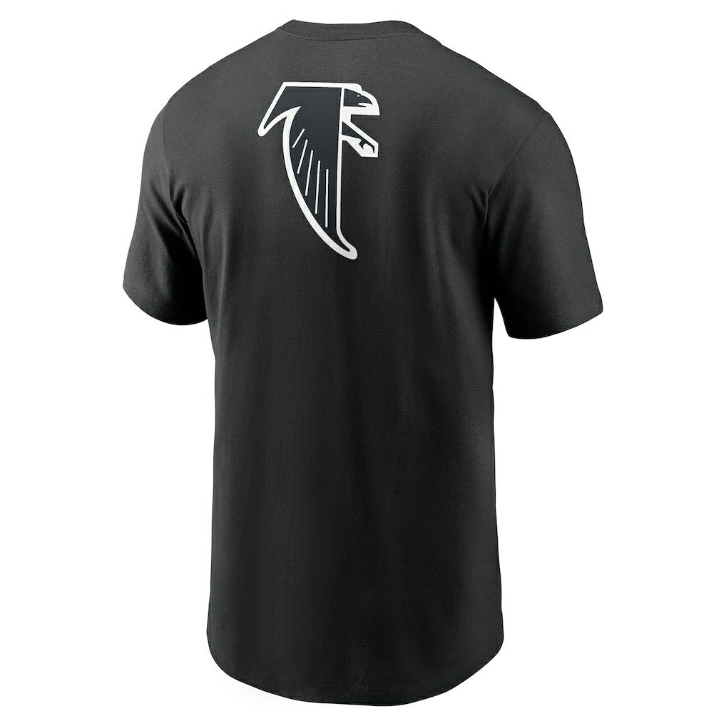 Atlanta Falcons Rewind Front and Back Hit Essential T-Shirt Black