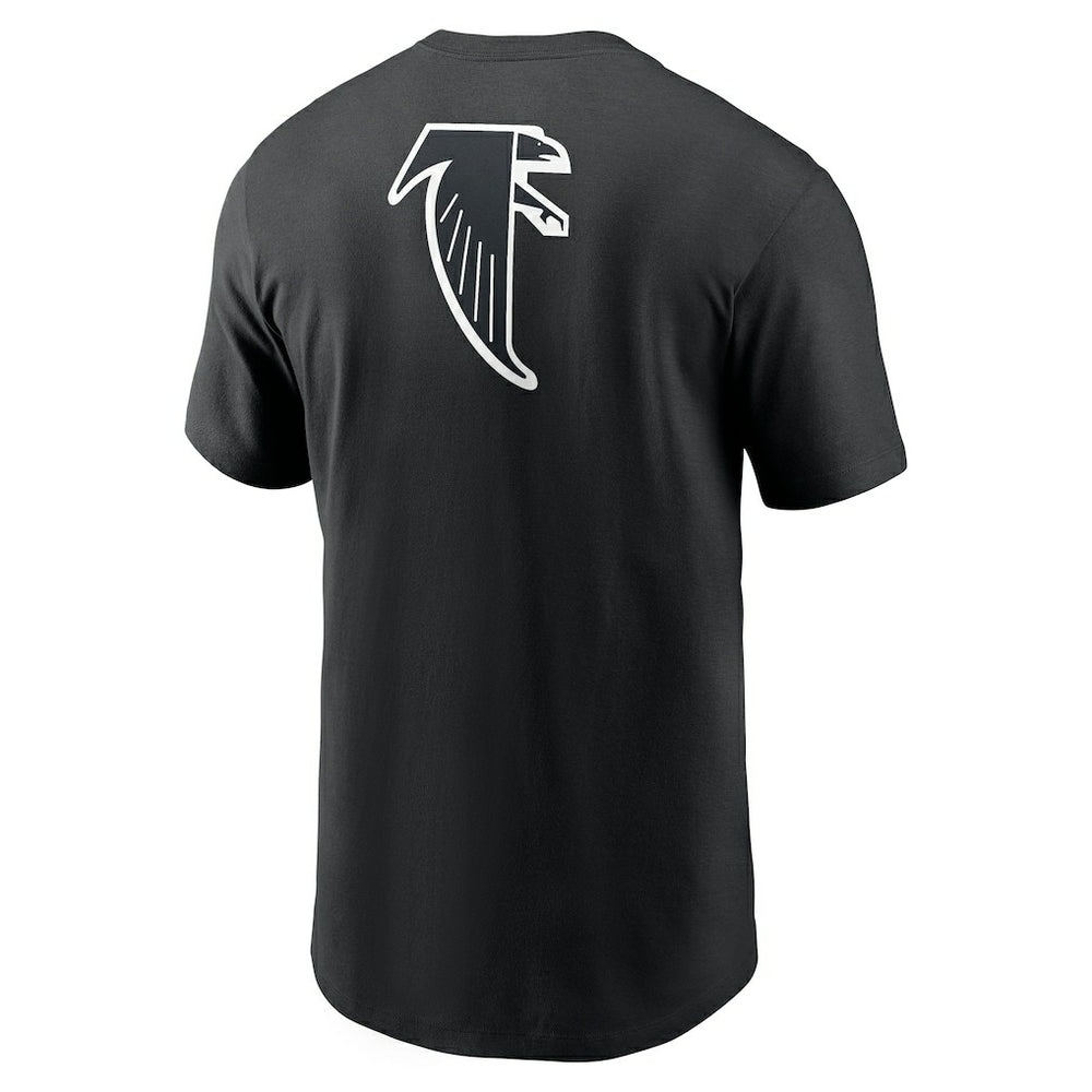 Atlanta Falcons Rewind Front and Back Hit Essential T-Shirt Black