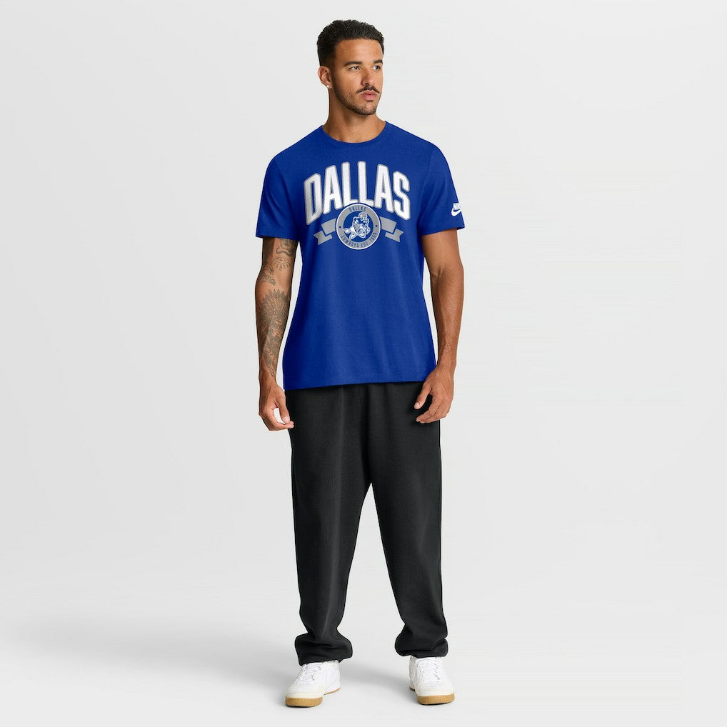 Dallas Cowboys Rewind Front and Back Hit Essential T-Shirt Royal