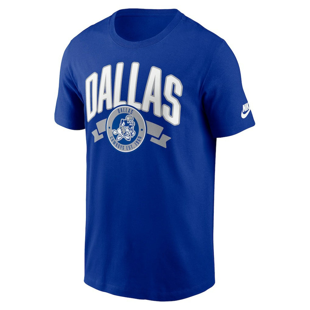 Dallas Cowboys Rewind Front and Back Hit Essential T-Shirt Royal