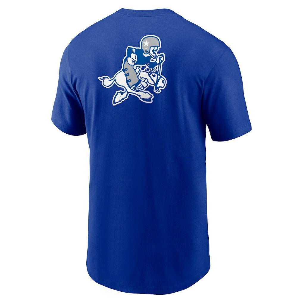 Dallas Cowboys Rewind Front and Back Hit Essential T-Shirt Royal