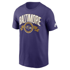 Baltimore Ravens Rewind Front and Back Hit Essential T-Shirt Purple
