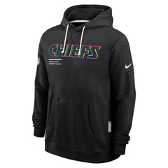 Kansas City Chiefs Tall 2025 NFL Crucial Catch Sideline Standard Issue Dri-FIT Hoodie Black