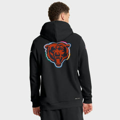 Chicago Bears Tall 2025 NFL Crucial Catch Sideline Standard Issue Dri-FIT Hoodie Black