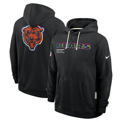 Chicago Bears Tall 2025 NFL Crucial Catch Sideline Standard Issue Dri-FIT Hoodie Black