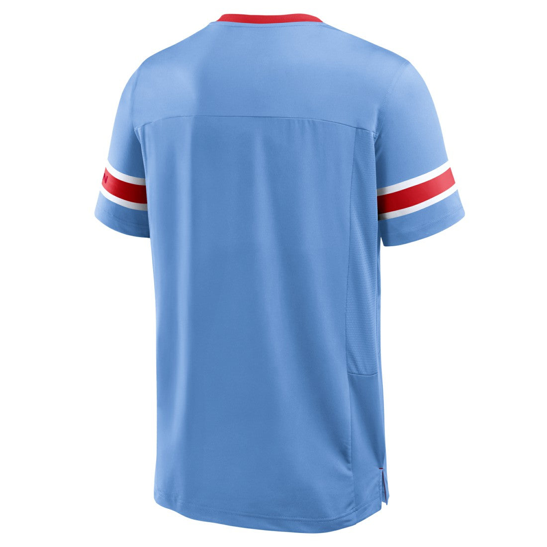 Tennessee Titans Oilers Throwback Hometown Premium Hashmark V-Neck T-Shirt Light Blue