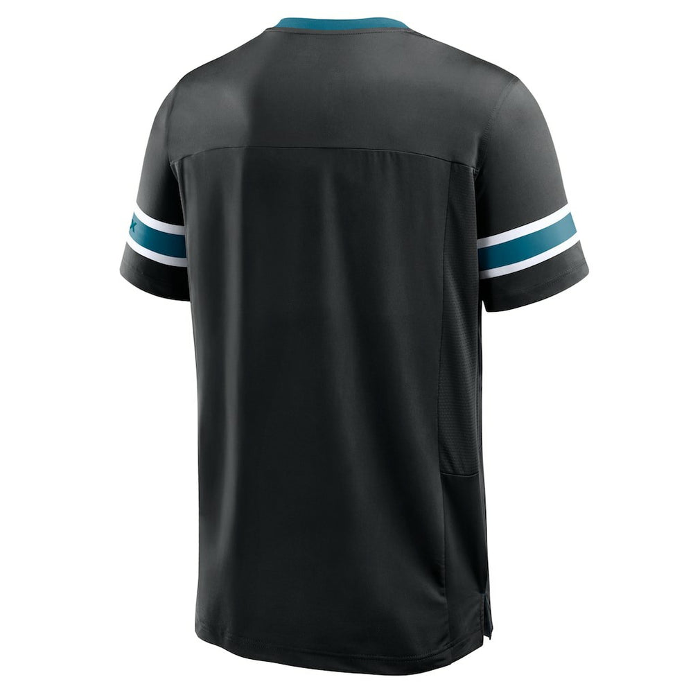 Jacksonville Jaguars Hometown Premium Hashmark V-Neck T-Shirt Black