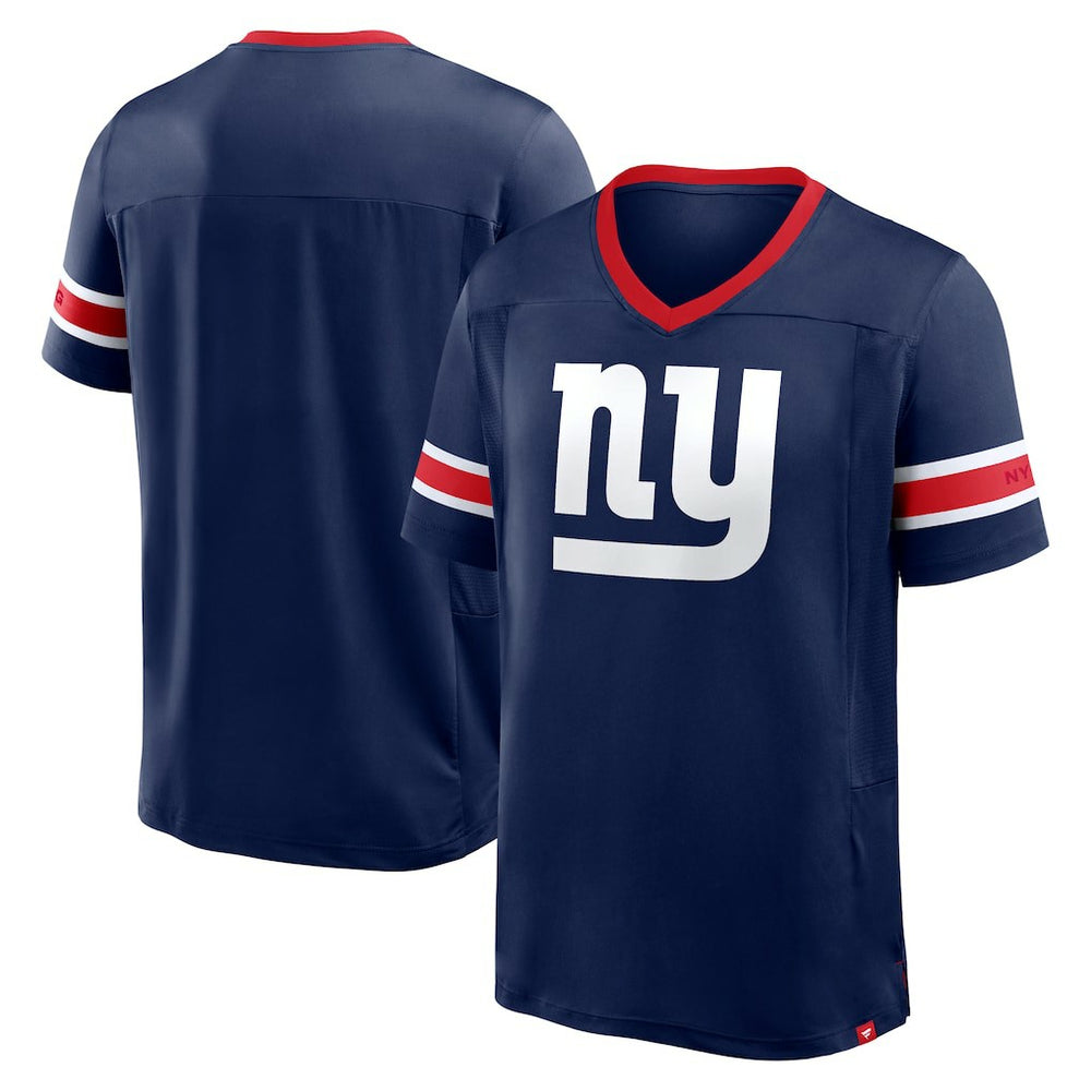 New York Giants Hometown Premium Hashmark V-Neck T-Shirt Navy