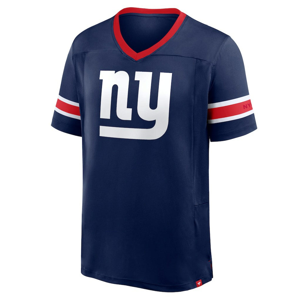 New York Giants Hometown Premium Hashmark V-Neck T-Shirt Navy