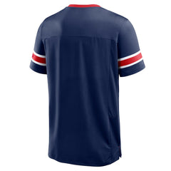 New York Giants Hometown Premium Hashmark V-Neck T-Shirt Navy