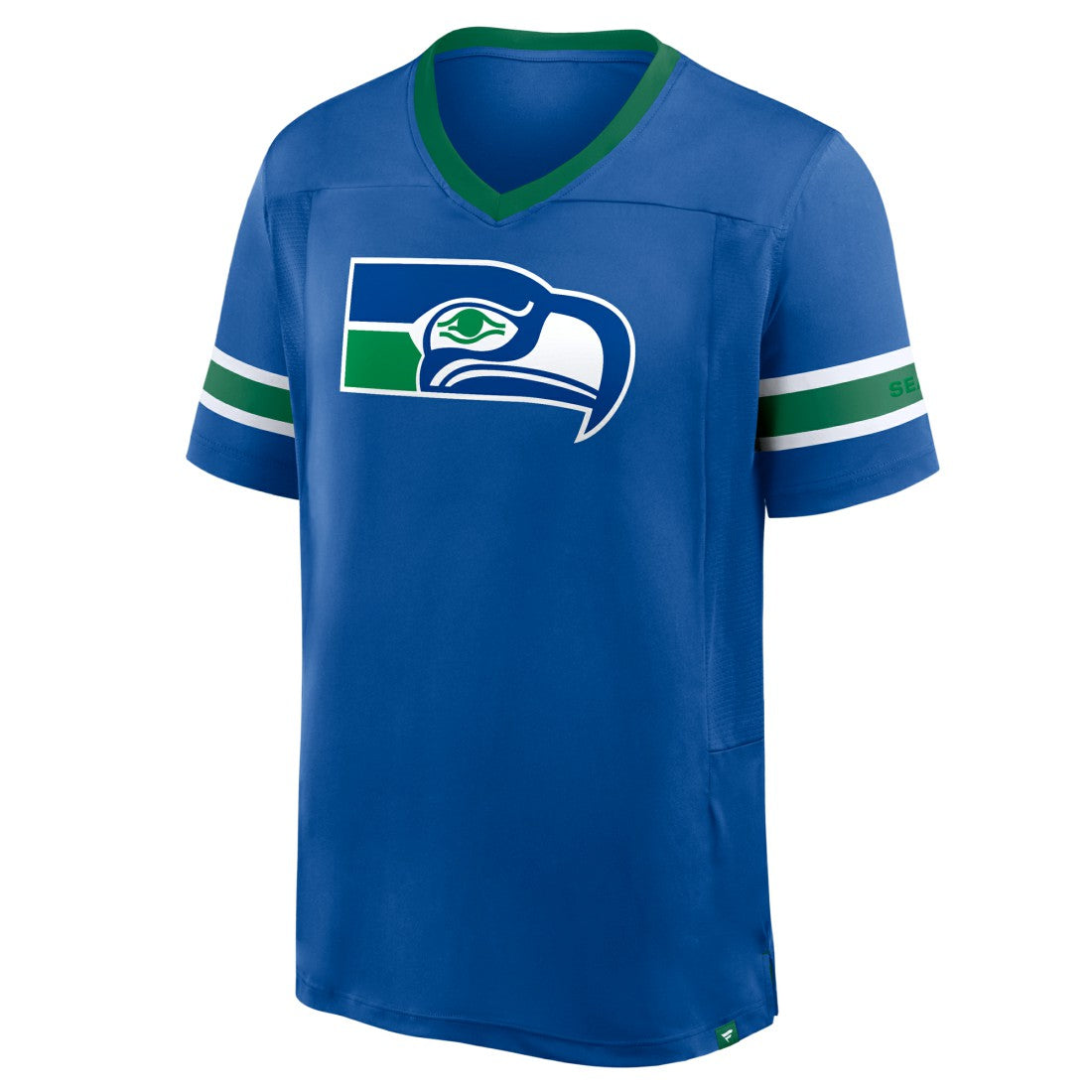 Seattle Seahawks Hometown Premium Hashmark V-Neck T-Shirt Royal