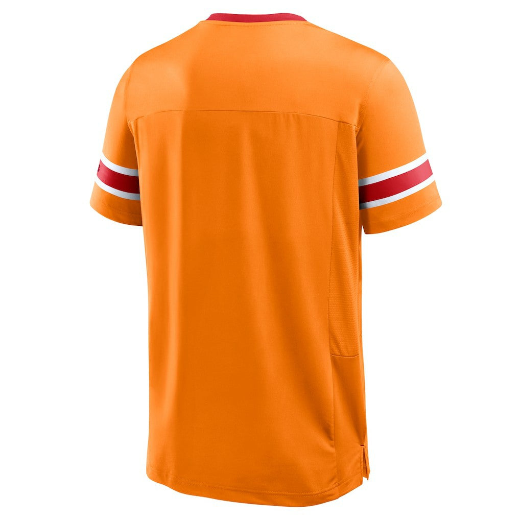 Tampa Bay Buccaneers Hometown Premium Hashmark V-Neck T-Shirt Orange
