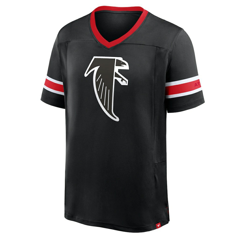 Atlanta Falcons Hometown Premium Hashmark V-Neck T-Shirt Black