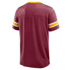 Washington Commanders Hometown Premium Hashmark V-Neck T-Shirt Burgundy