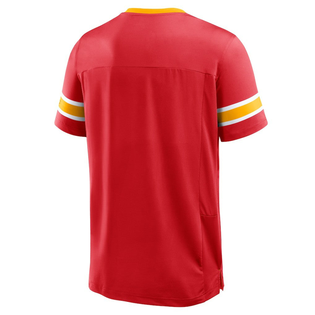 Kansas City Chiefs Hometown Premium Hashmark V-Neck T-Shirt Red