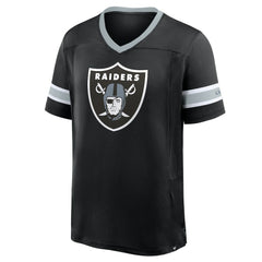 Las Vegas Raiders Hometown Premium Hashmark V-Neck T-Shirt Black
