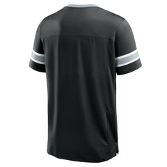 Las Vegas Raiders Hometown Premium Hashmark V-Neck T-Shirt Black