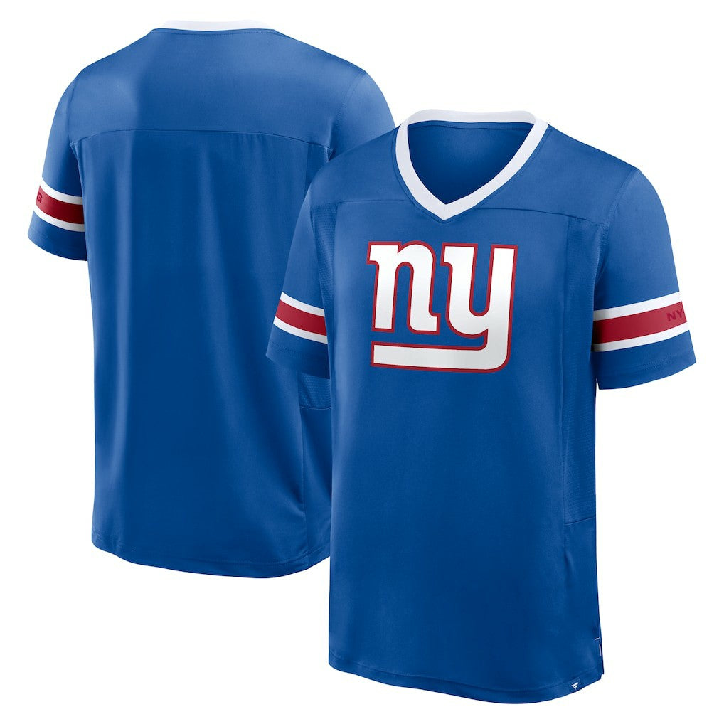 New York Giants Hometown Premium Hashmark V-Neck T-Shirt Royal
