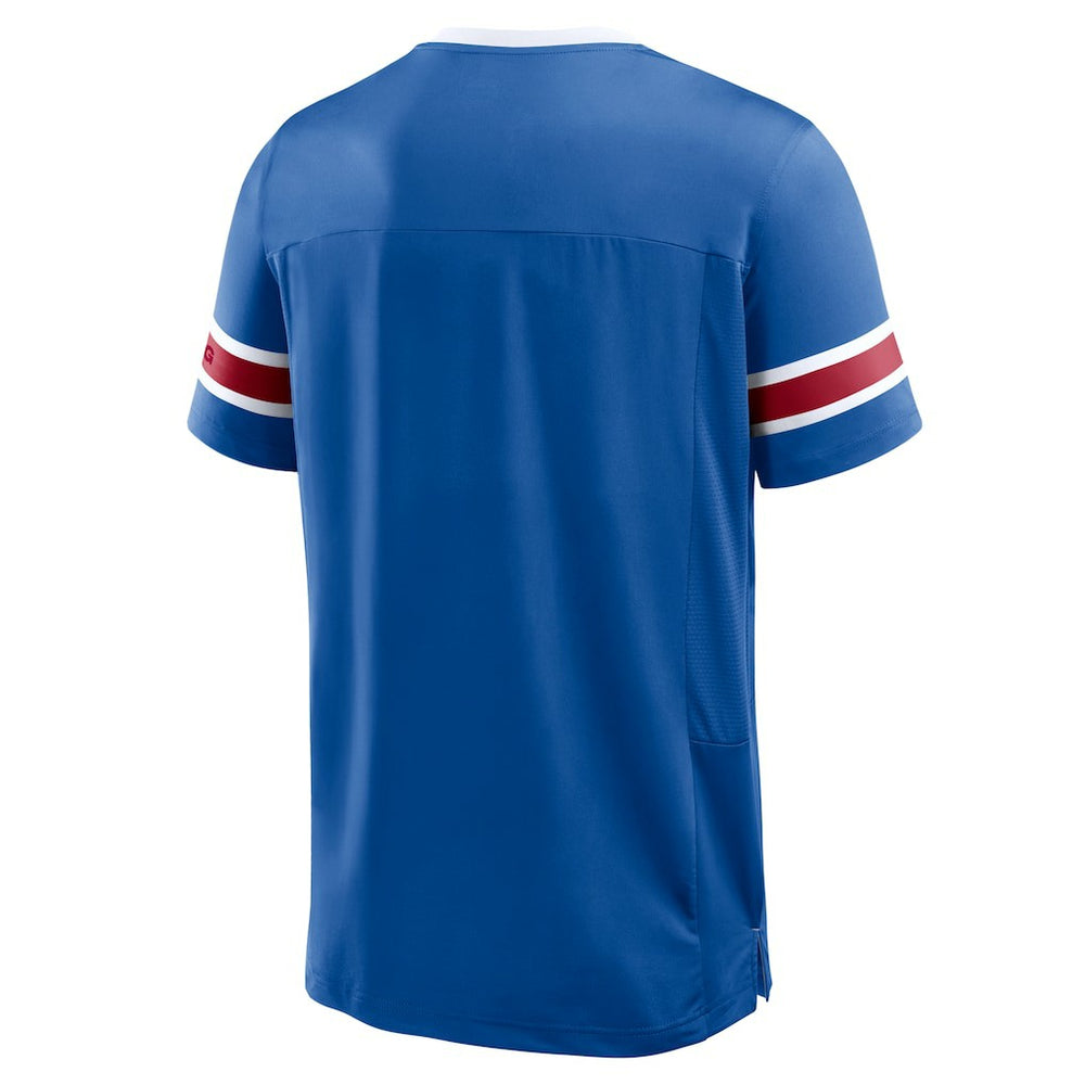 New York Giants Hometown Premium Hashmark V-Neck T-Shirt Royal