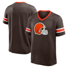 Cleveland Browns Hometown Premium Hashmark V-Neck T-Shirt Brown