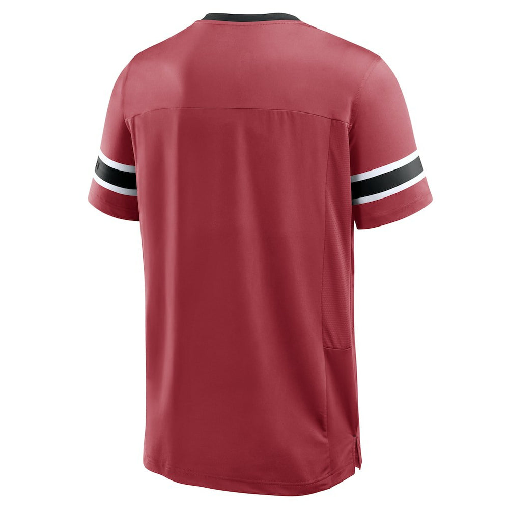 Arizona Cardinals Hometown Premium Hashmark V-Neck T-Shirt Cardinal
