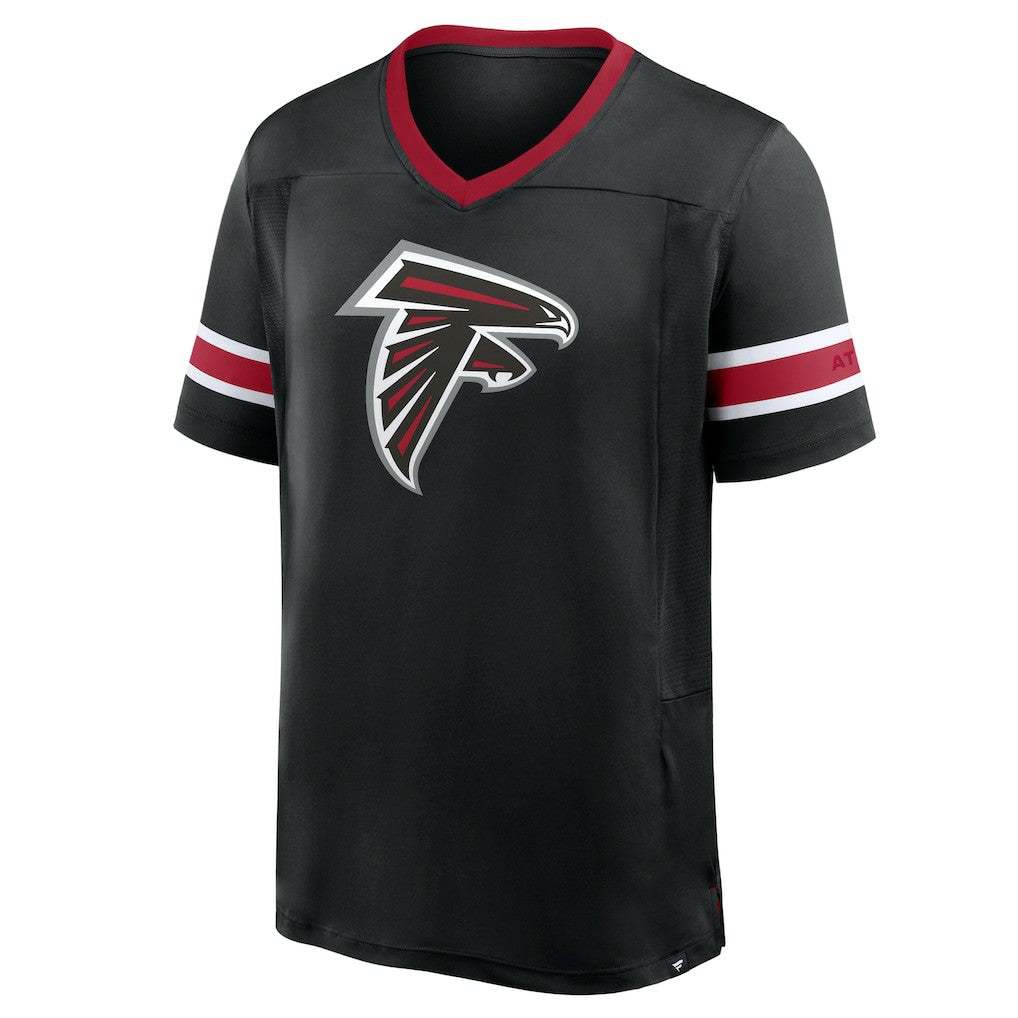 Atlanta Falcons Hometown Premium Hashmark V-Neck T-Shirt Black