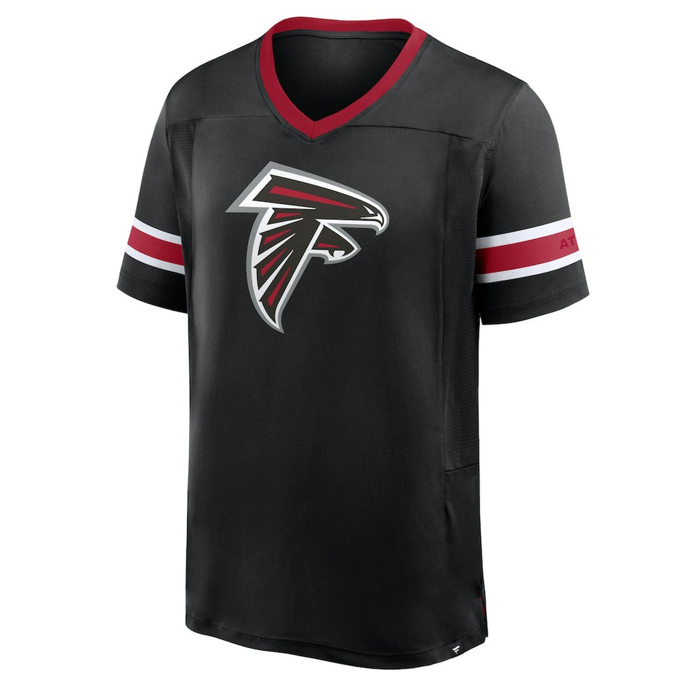 Atlanta Falcons Hometown Premium Hashmark V-Neck T-Shirt Black