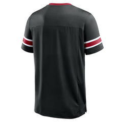 Atlanta Falcons Hometown Premium Hashmark V-Neck T-Shirt Black