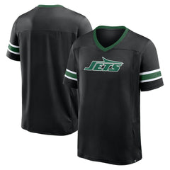 New York Jets Redzone Hashmark V-Neck T-Shirt Black