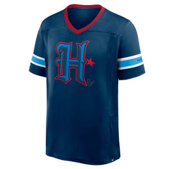 Houston Texans Redzone Hashmark V-Neck T-Shirt Navy
