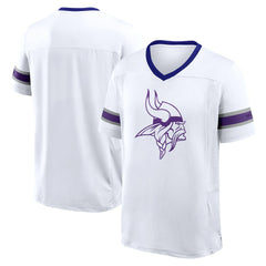 Minnesota Vikings Redzone Hashmark V-Neck T-Shirt White