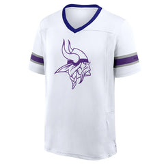 Minnesota Vikings Redzone Hashmark V-Neck T-Shirt White