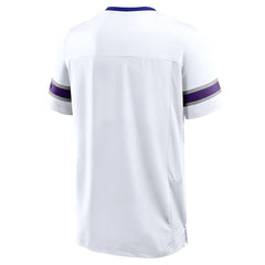 Minnesota Vikings Redzone Hashmark V-Neck T-Shirt White