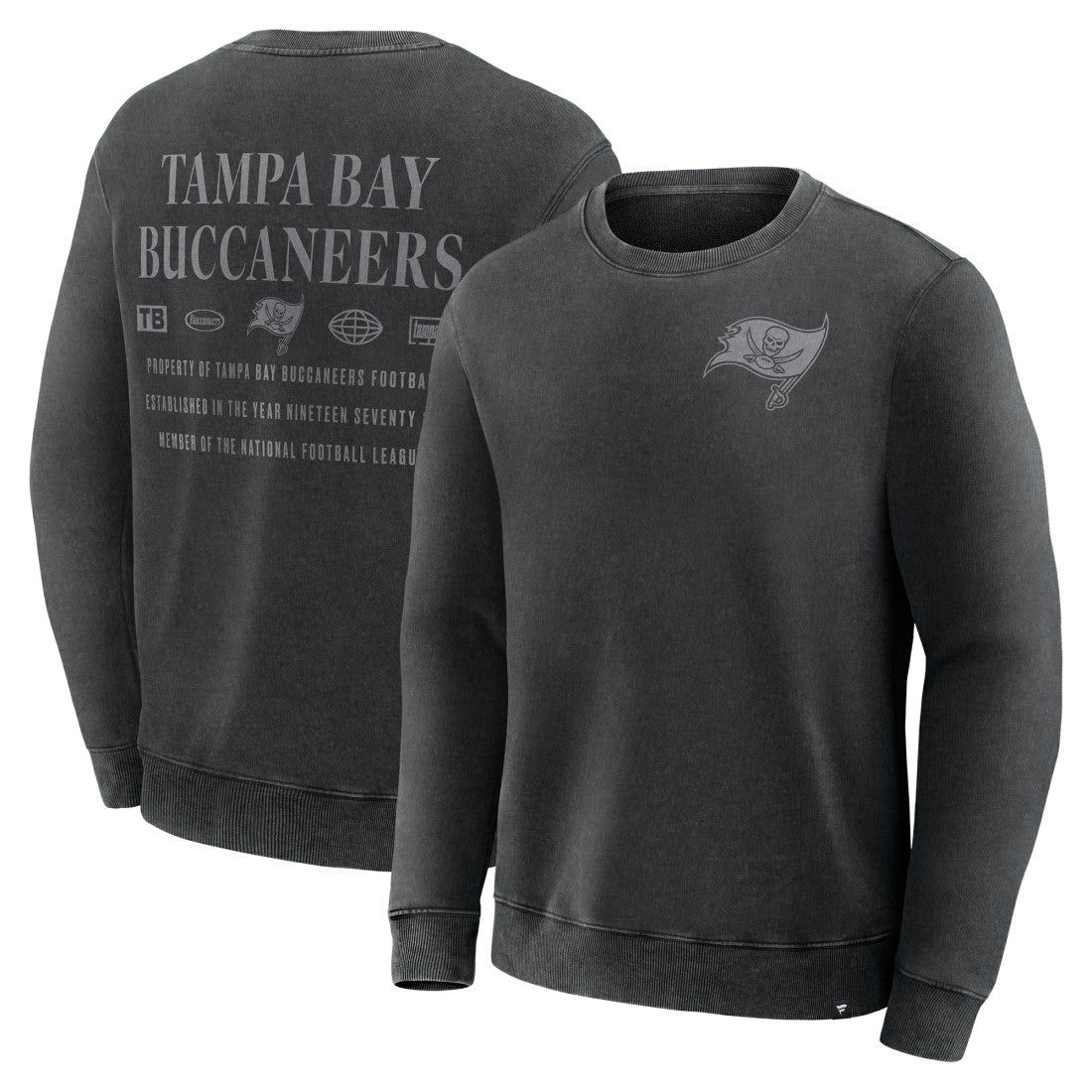 Tampa Bay Buccaneers Deep Route Pullover Sweatshirt Black