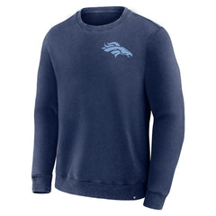Denver Broncos Deep Route Pullover Sweatshirt Navy