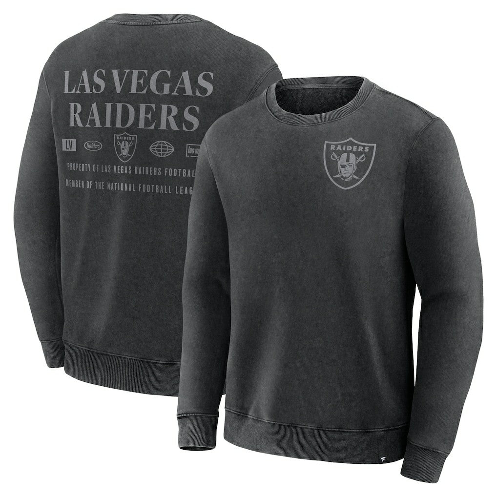 Las Vegas Raiders Deep Route Pullover Sweatshirt Black