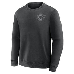 Miami Dolphins Deep Route Pullover Sweatshirt Black