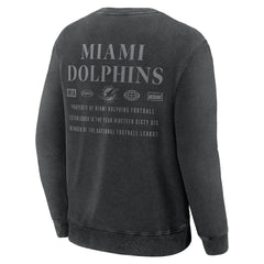 Miami Dolphins Deep Route Pullover Sweatshirt Black