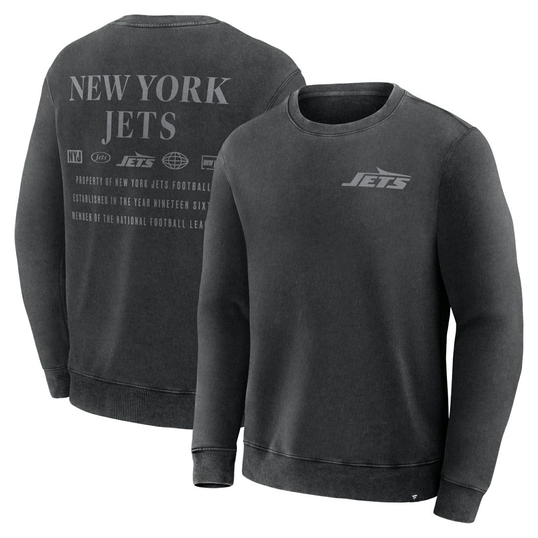 New York Jets Deep Route Pullover Sweatshirt Black