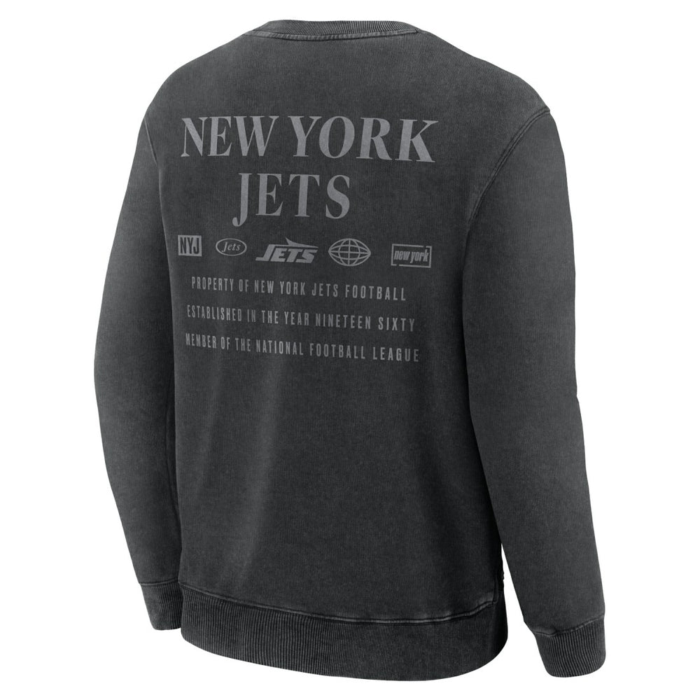 New York Jets Deep Route Pullover Sweatshirt Black
